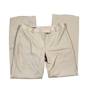 Brooks Brothers Women's Brown Beige Caroline Fit Dress Pants Size 6 Small Flaw